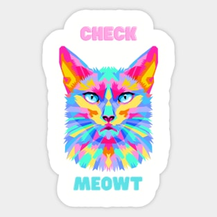 Check me out cat Sticker